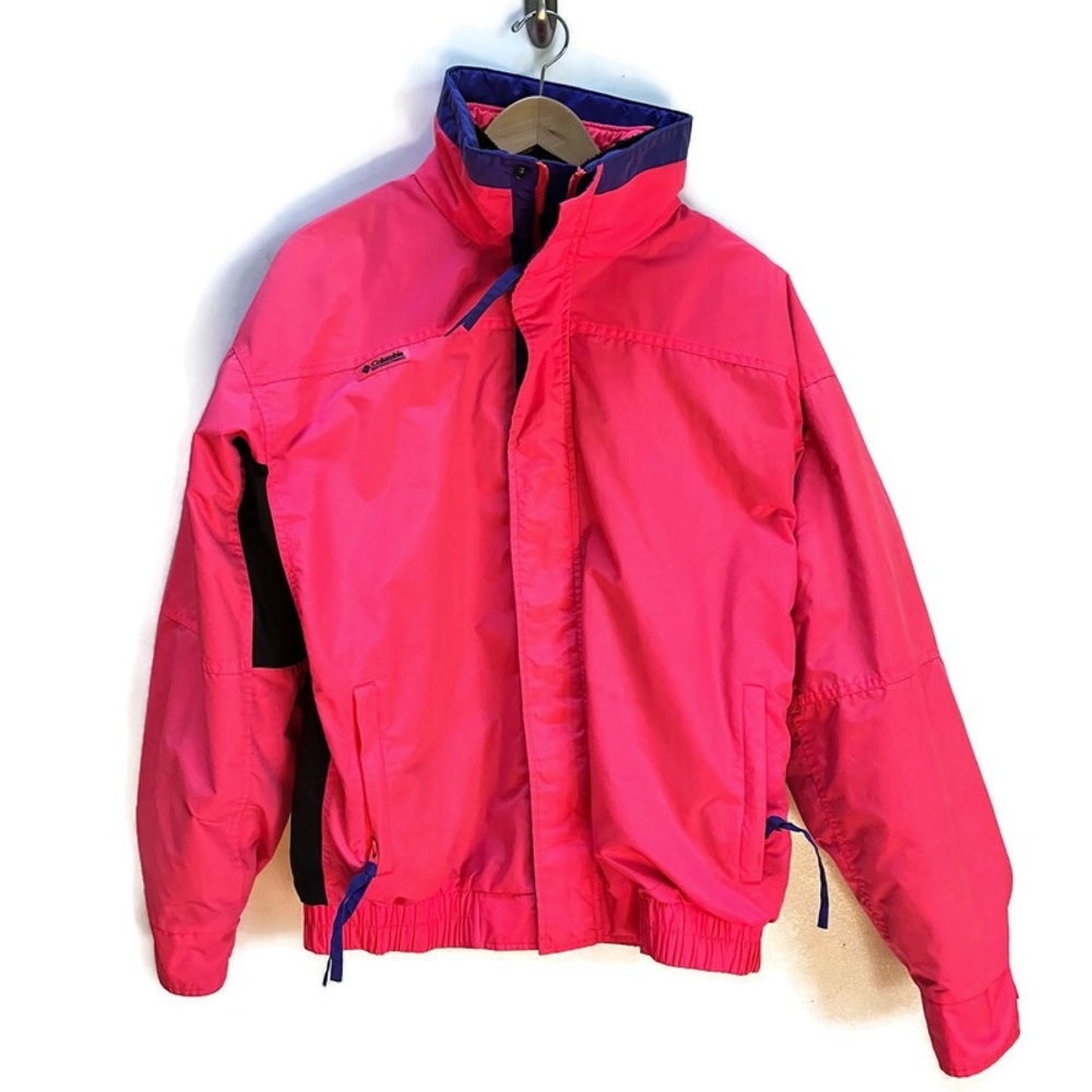 COLUMBIA Vintage Bugbaboo fluorescent/neon men’s ski jacket - L